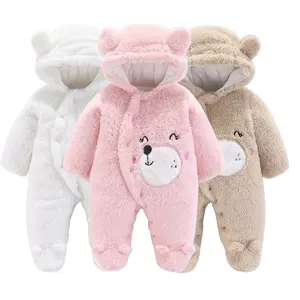 Verdikking Baby Jumpsuit Voor Winter Comfortabele Warme Baby Kleding Jumpsuit Hoge Kwaliteit Baby Onesie Volledig Puur Katoen Gebreid