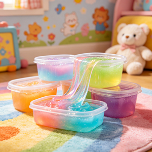 Vente flash - Jouet éducatif DIY - Kit de slime transparent avec argile colorée pour enfants - Product Image 4