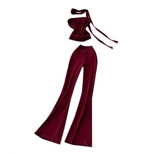 Conjuntos Y2K para Mujer, Top Corto sin Mangas y Pantalones de Cintura Alta, Ropa Americana al por Mayor - Product Image 5