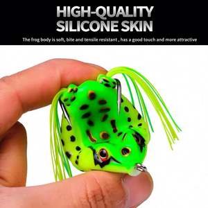 Vente Flash : Leurre Souple Artificiel Thunder Frog avec Paillettes, 5,5 cm, 11 g, en Gel de Silice, Couleur Cuivre, pour la Pêche au Marlin en Lac, Rivière et Ruisseau - Product Image 3