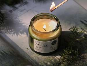 Bougie d'aromathérapie moderne de haute qualité avec bouchon en liège Ornements cadeaux en forme de bouteille de pharmacie pour les barres d'accompagnement de fête de yoga d'<span class=keywords><strong>anniversaire</strong></span> - Product Image 5