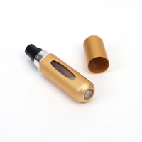 Flacon de parfum miniature vide 5 ml, logo personnalisé de luxe, flacon atomiseur de parfum rechargeable pour voyage, distributeur de parfum pour toilettes