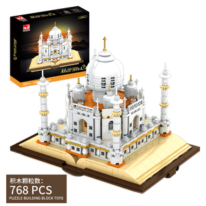 13012 Taj Mahal Libro Magico Giocattoli Fai-da-Te Blocchi da Costruzione Serie <span class=keywords><strong>Architettura</strong></span> Famosa Regalo per Ragazzi - Product Image 2