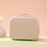 Valise de Maquillage Portable Mini Rigide 14 Pouces Durable avec Fermeture Éclair pour Femmes, Idéale pour le Voyage, Rangement de Cosmétiques, Couleur et Logo Personnalisables en Gros