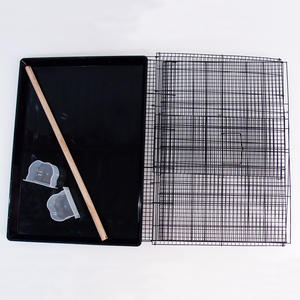 Luxe Grote Vierkante Vogelkooi Luxe Ijzeren Vogelhuisje Met Knoopsluiting Eenvoudig Te Gebruiken Vogelhuisjes In Plastic Bakpallets - Product Image 6