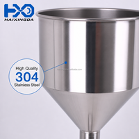 Machine de remplissage de liquides de haute précision A03 pour boissons, miel, confiture, vernis à ongles, crème cosmétique, trémie en acier inoxydable 304, 10L, 220V