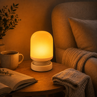 Veilleuse LED à piles ABS 1W avec contrôle tactile, lumière ambrée 1600K, intensité réglable sur 3 niveaux, pour chambre d'enfant, bébé, chambre à coucher