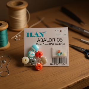 Perline in PVC Stampate Ilan da 16mm, Set da 4 Pezzi per Creazione di Gioielli e Artigianato - Product Image 2