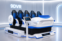 Cinéma VR UFO 9D à haut rendement (ROI) pour 9 personnes, théâtre spatial de réalité virtuelle avec lunettes VR pour usage intérieur - Modèle 006