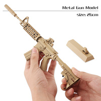 Modèle de pistolet miniature AR15 en métal à l'échelle 1:3, kit de construction en métal moulé sous pression, modèle de pistolet en métal, directement de l'usine