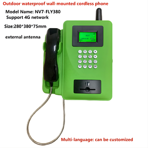 Antidéflagrant 4G Lte vert téléphones muraux <span class=keywords><strong>sans</strong></span> <span class=keywords><strong>fil</strong></span> téléphone numérique fixe <span class=keywords><strong>sans</strong></span> <span class=keywords><strong>fil</strong></span> pour une utilisation en usine - Product Image 2