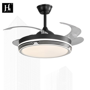 708 Household Simplicity Tri Color 42 Inch <b>Modern</b> <b>Ceiling</b> <b>Fan</b> LED Lamp 110 220V Invisible Blade Remote Control - Product Image 4