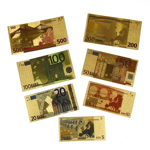 أوراق النقود المعدنية المتميزة, أوراق النقود المعدنية الفاخرة المصنوعة من الذهب عيار 24 قيراط والأوروبية