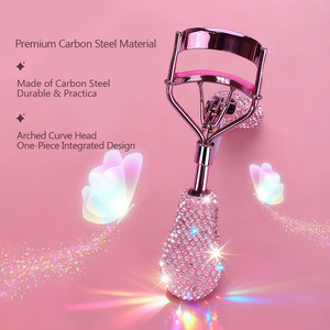Recourbe-cils <span class=keywords><strong>de</strong></span> luxe en cristal et diamant, effet brillant, tendance, vente en gros, outil cosmétique pour filles, recourbe-cils en strass scintillant - Product Image 2
