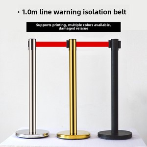 An ninh cách ly an toàn bảo vệ hàng đợi cách ly cực dòng lan can 1.0m màu đỏ thép không gỉ có thể thu vào hàng rào - Product Image 4