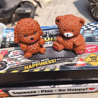 Meilleures ventes : Ours en peluche en forme de blocs de construction, simulation d'animaux, style célébrité en ligne, mignon, à récupération lente.