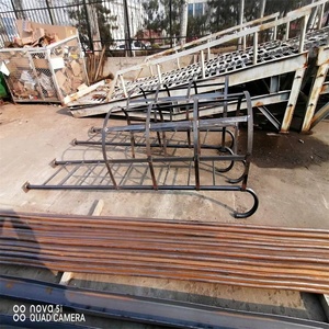 <span class=keywords><strong>Escalier</strong></span> extérieur en acier industriel personnalisé, plaque à carreaux noire, marches en acier, en solde - Product Image 3