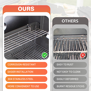Grille de maintien au chaud en acier inoxydable de 26, 32 et 24,9 pouces pour <span class=keywords><strong>barbecue</strong></span> <span class=keywords><strong>Weber</strong></span> Genesis 66045 pour cuisson/extérieur/<span class=keywords><strong>barbecue</strong></span> - Product Image 6