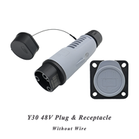 Accessoires pour voiturettes de golf YEEDA Y-30 : Ensemble prise et fiche 48V/60V universel pour Club Car, E-Z-GO, Buggy, Voiturette de navette