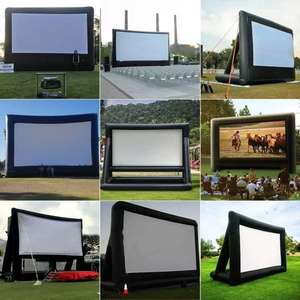 Pantalla de Cine Inflable Grande para Exteriores con Impresión UV, para Eventos Comerciales, Móvil, Portátil, Cortina de Proyección Publicitaria Inflable - Product Image 2