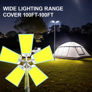 Bajo MOQ Actividades al aire libre Iluminación DC 12V Linterna de barra de <span class=keywords><strong>metal</strong></span> telescópica portátil 360 Luces LED para acampar - Product Image 3