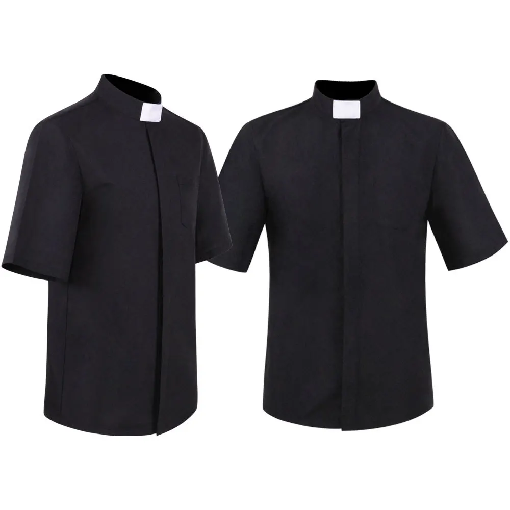 Chemise col romain homme sale