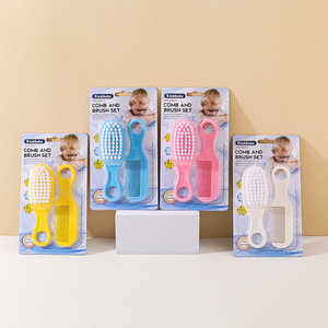 Juego de cepillo de Peine de masaje para recién nacidos, cepillo de seguridad de estilo de dibujos animados para quitar la tapa de la cuna hecha de plástico PP - Product Image 2