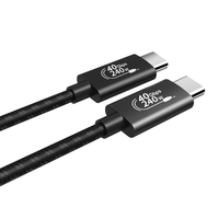Nouvelle arrivée 8K transmettre 2m 240W USB 4 Nylon tressé USB C câble 40Gbps câble de transfert de données adaptateur de charge Super rapide