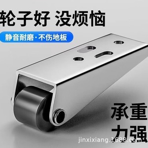 Roulettes inférieures pour porte coulissante en acier inoxydable noir, roulement fluide, support pour porte et fenêtre - Product Image 5
