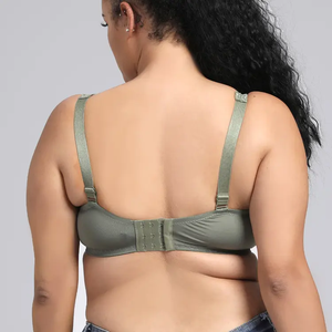 Ventes directes d'usine Ultra-mince grande taille pleine coupe sous-vêtements dentelle <span class=keywords><strong>transparente</strong></span> large bandoulière soutien-gorge pour femmes - Product Image 5