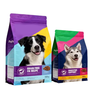 Sacs d'emballage alimentaire en plastique de qualité alimentaire pour animaux de compagnie, 100 % recyclables en PE, à huit soudures latérales, marque YOMI, vente en gros - Product Image 1