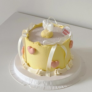 Birthday Cake <b>Candle</b> With Bow Decor For Party Celebration Birthday Decoration Paraffin Single <b>Wick</b> - Product Image 3