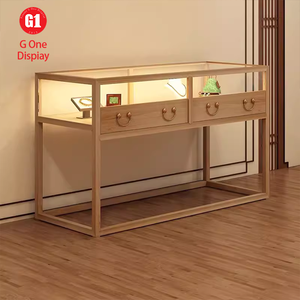 Vitrine de présentation de bijoux en verre personnalisée de haute qualité, design de magasin, vitrine de présentation de bijoux avec éclairage décoratif - Product Image 2