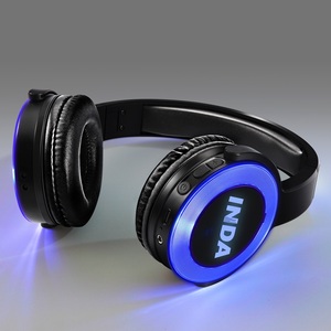 Casque hi-fi à 3 canaux <span class=keywords><strong>pour</strong></span> Kit Disco silencieux, casque de fête silencieux avec métal Durable et <span class=keywords><strong>bandeau</strong></span> lumineux <span class=keywords><strong>LED</strong></span> - Product Image 5