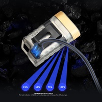 Mini linterna para llavero EDC, fuente de luz LED de 4 LED, recargable por USB-C, resistente al agua, portátil, linterna táctica de bolsillo, para acampar y emergencias