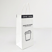 Sachet en papier kraft brun durable à fond plat pour farine, grains de café, feuilles de thé, aliments secs – Sac de rangement et d'emballage autoportant
