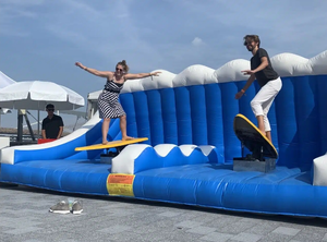 Thú vị đôi Inflatable cơ khí ván lướt ván trượt ván trượt tuyết lướt mô phỏng Rides trò chơi để bán - Product Image 4