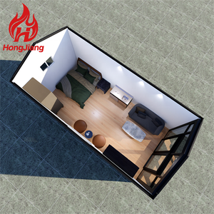 20英尺微型黑色集装箱谷仓便携式可拆卸储物棚预制房屋度假小屋 - Product Image 4