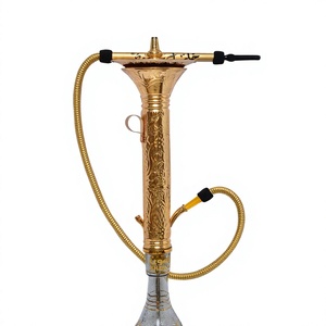 Auténtico Set de Hookah Khalil Mamoon Black Chrome Filter Ice - Shisha de 100cm con Núcleo de Latón Sólido - Product Image 5