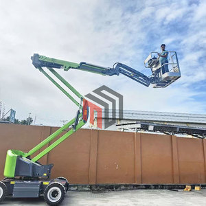 360 Putar Ewp Mini Cherry Picker Boom Lift Self Propelled Diesel elektrik articulation Light Aerial Boom Lift - Product Image 1