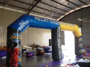 Digital Printed Waterproof Sun Resistant Inflatable Arch Balloon 12ft for Advertising Events Electric Air <b>Pump</b> Inflation Plug - Product Image 6