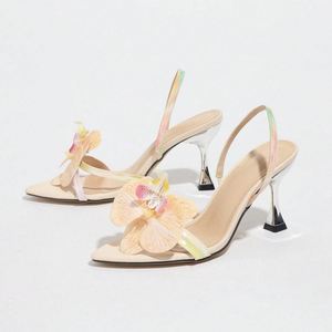 Escarpins montants en PU à bride cheville, motif floral, bout rond, talon carré, à enfiler, avec strass, résistants à l'usure, chaussures de mode automne - Product Image 4