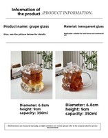 Nouvelle Tasse Nuage Moderne Simple en Verre Borosilicate Haute Qualité, Couleur Unie, Universelle, Sans Poignée, Sans Couvercle, Résistante aux Hautes Températures, pour Lait