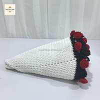 Bouquet multifonctionnel à motif floral crocheté à la main Tapis de couette Châle Journée de l'enseignant ou cadeau de déesse/petite amie