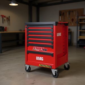 Gabinete de Herramientas Usag Start 516 con 7 Cajones, Rodante, para Taller, Color Rojo - Product Image 3