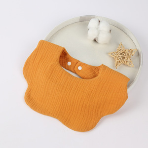 Bavaglino per Neonati con Bottoni, Assorbente, Ecologico, Lavabile, in Puro Cotone, Stile <span class=keywords><strong>Bandana</strong></span> per Bambini 0-6 Mesi - Product Image 3