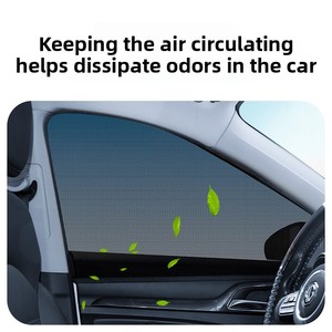 Car Business Style Insect-Proof Window Mesh Card-Embedded Sunshade <strong>Privacy</strong> Curtain Mosquito-Resistant Ventilation <strong>Screen</strong> - Product Image 2