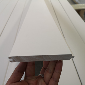 2024 nóng bán Chất lượng cao tường trang trí màu trắng sơn lót gỗ thông tường shiplap - Product Image 1