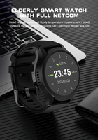Reloj Inteligente 4G con GPS para Personas Mayores, Detección de Caídas, Llamadas SOS, Rastreo WIFI, Resistente al Agua IP67, Brújula, Monitor de Actividad, Calendario