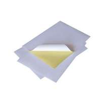 Feuille d'autocollants vierges blancs brillants en PVC thermosensible, autocollants en PVC coulé, prix d'usine, taille personnalisée, respectueux de l'environnement